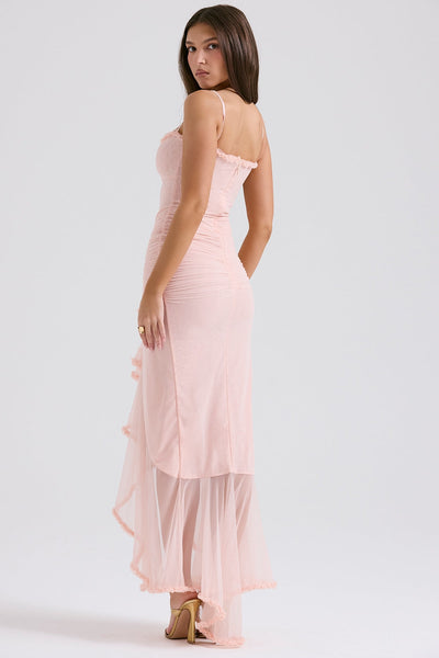 Gabriella | Ruffled Front Gown Maxi Dress