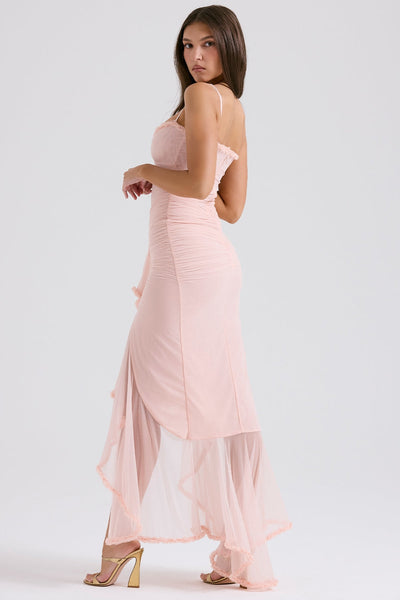 Gabriella | Ruffled Front Gown Maxi Dress