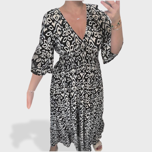 Luna™ | Boho Printed Dress