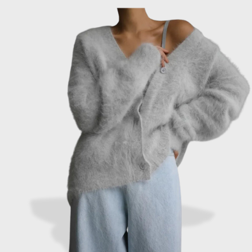 Valentina™ Oversized V-neck Cardigan