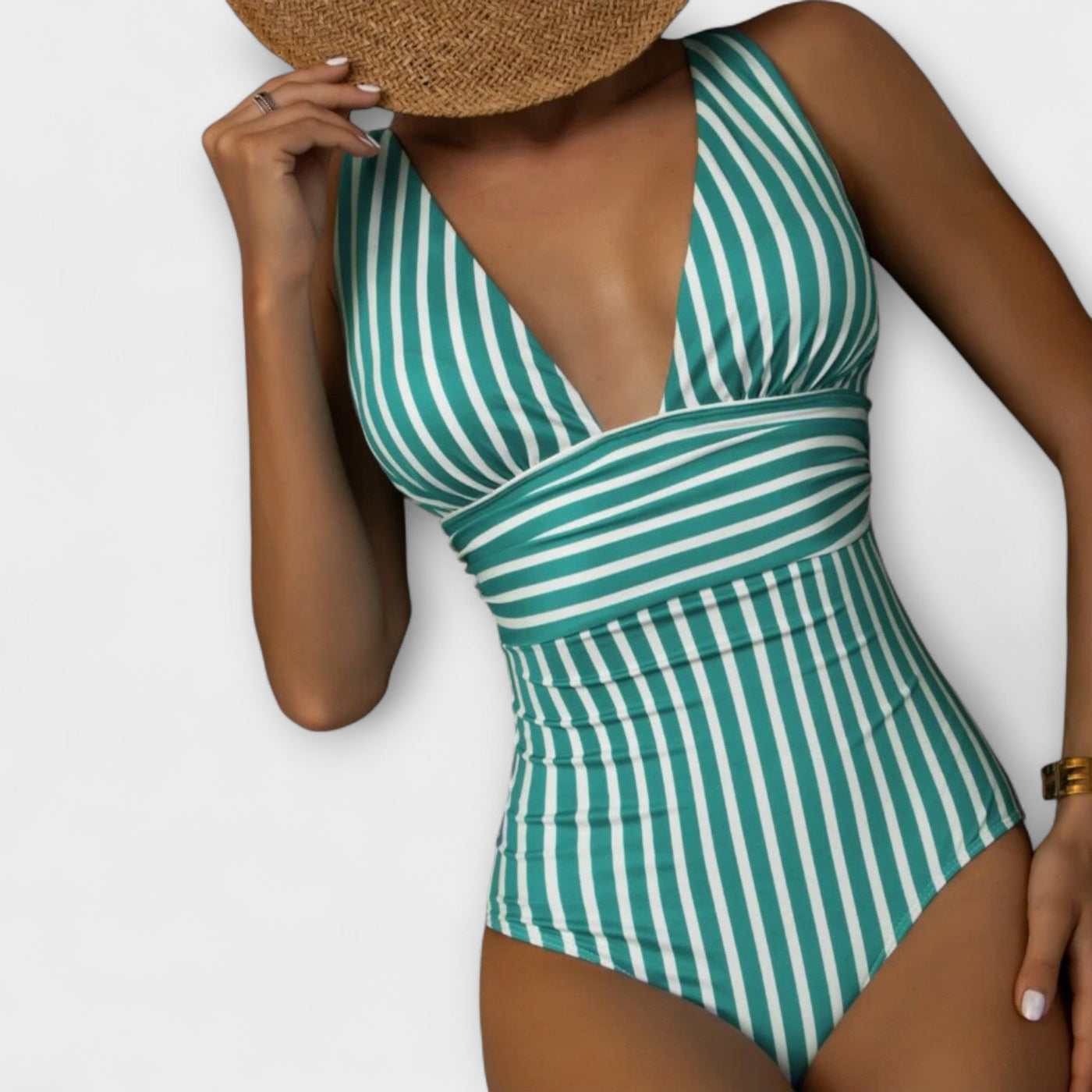 AURORA | Striped Swimsuit