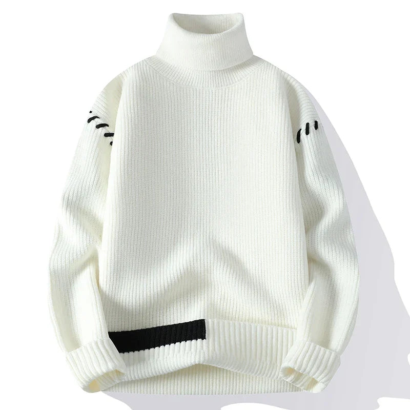 Éloïse™ - Patchwork Turtleneck Pullover