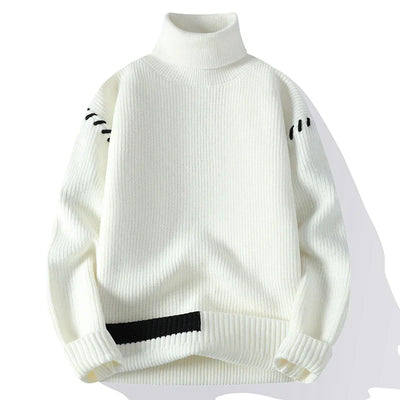 Éloïse™ - Patchwork Turtleneck Pullover