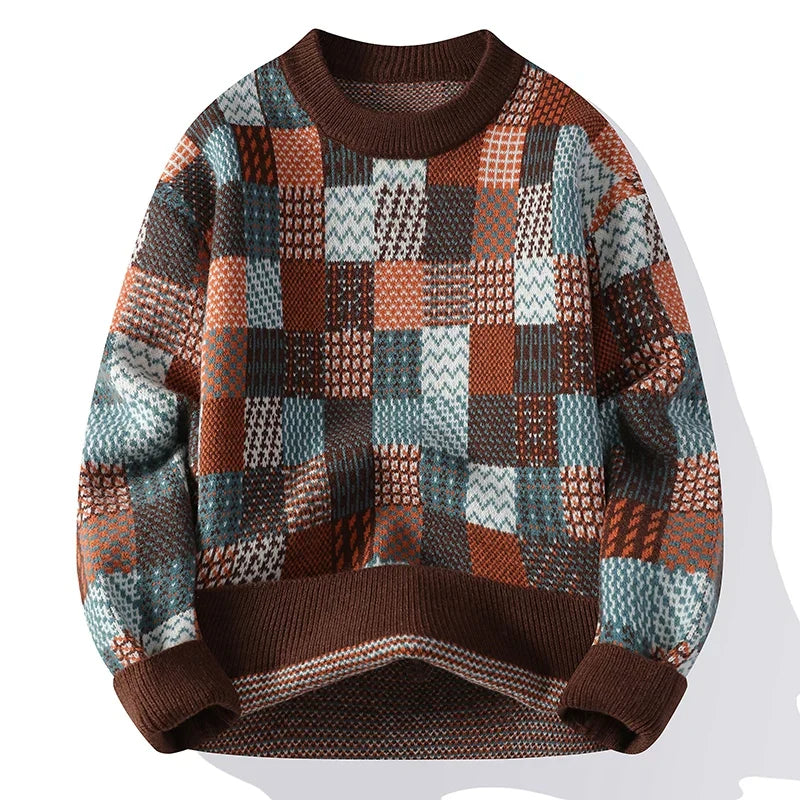 Aurélien™ - Patchwork Cashmere Pullover