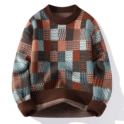 Aurélien™ - Patchwork Cashmere Pullover