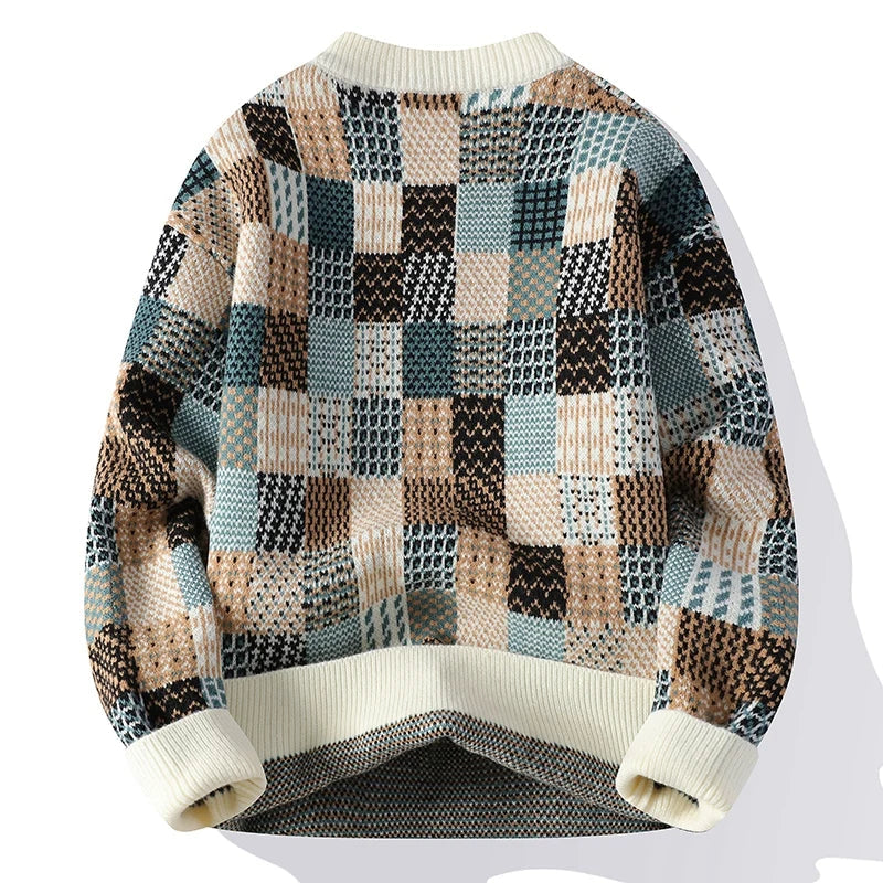 Aurélien™ - Patchwork Cashmere Pullover