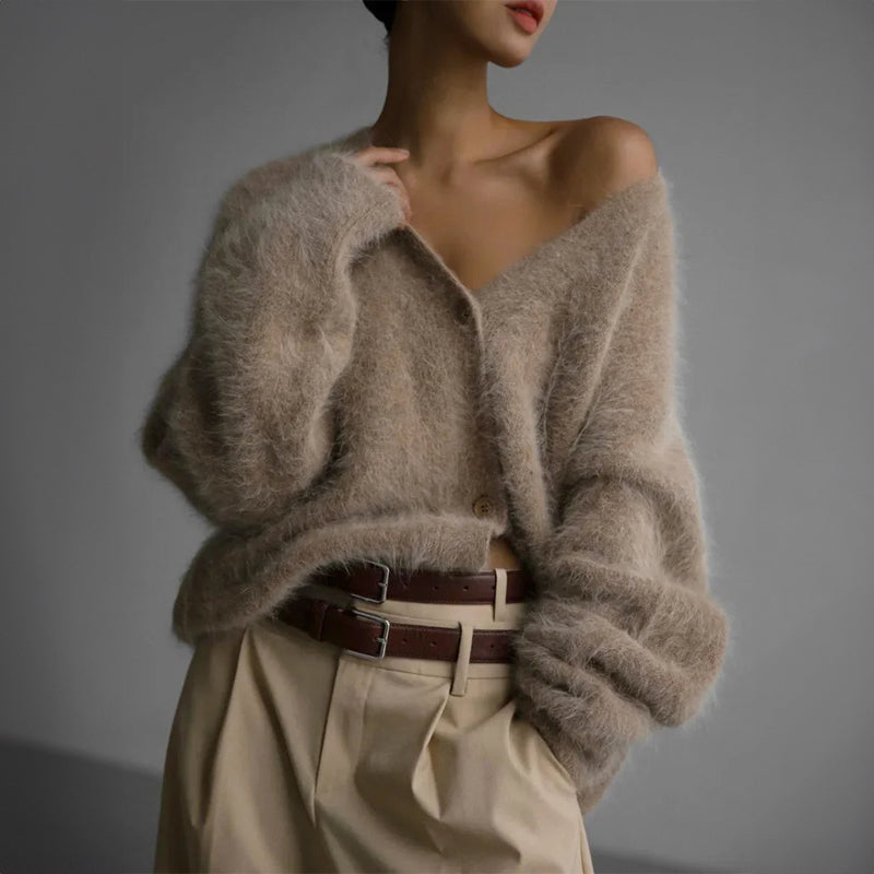 Valentina™ Oversized V-neck Cardigan